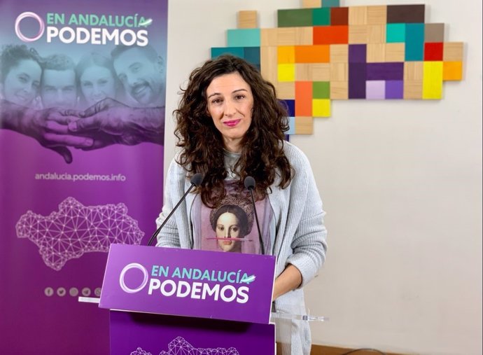 La secretaria de Servicios Públicos de Podemos Andalucía, Libertad Benítez.
