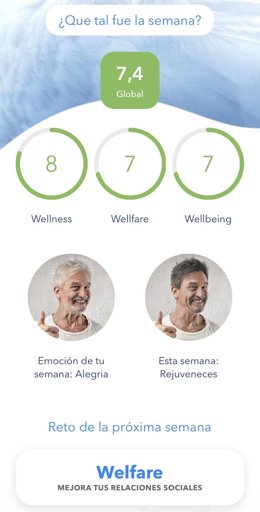 Valoración global, y de las 3 áreas: física, emocional y social