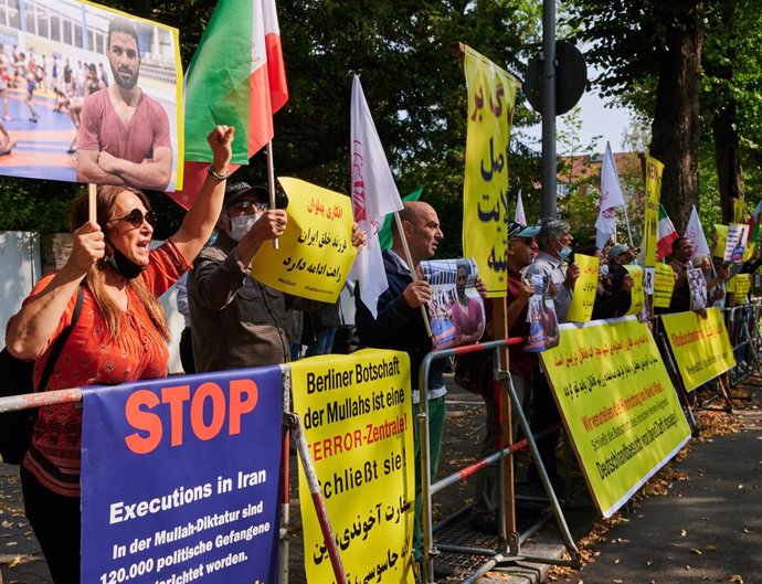 Manifestación en Berlín contra las ejecuciones en Irán