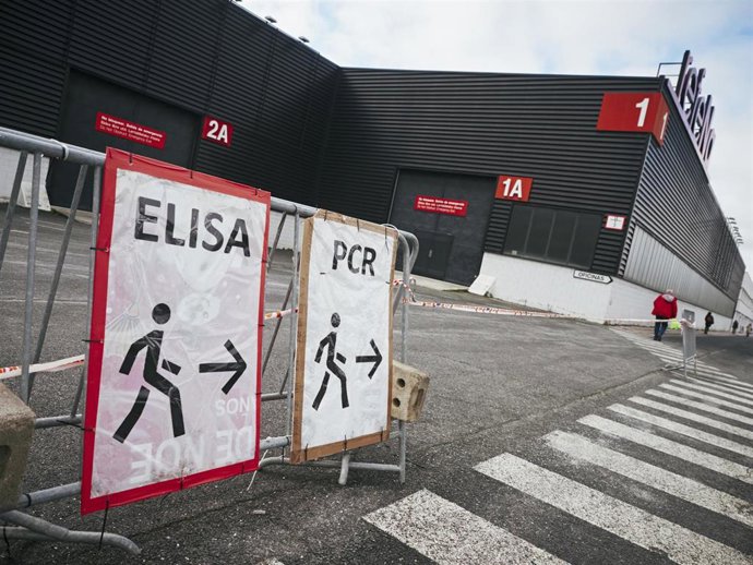 Indicadores de realización de test antígenos y PCR de detección del COVID-19 en el Recinto ferial de Navarra (REFENA), Pamplona.