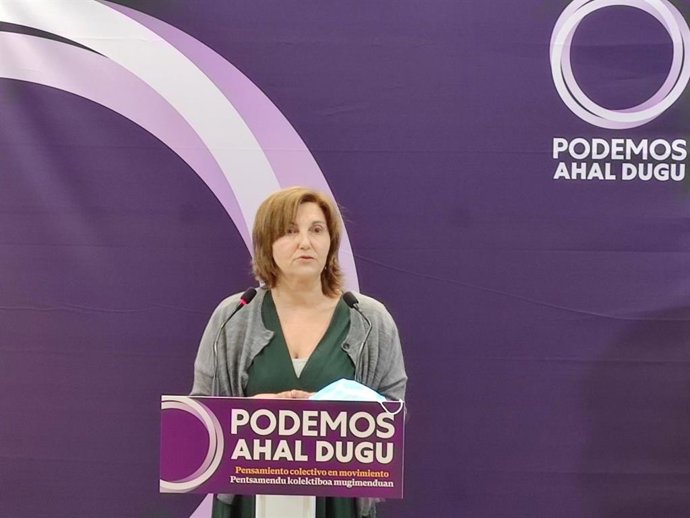 La coordinadora general de Podemos Ahal Dugu, Pilar Garrido
