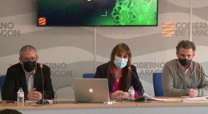 Rueda de prensa sobre la situación epidemiológica en Aragón.