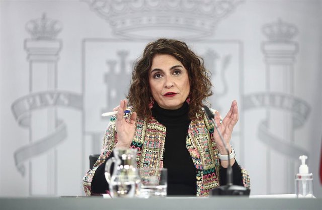 La ministra portavoz y de Hacienda, María Jesús Montero, durante una rueda de prensa posterior al Consejo de Ministros