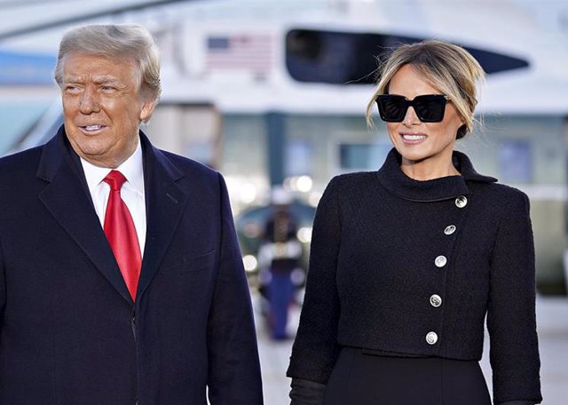 Donald Trump y su esposa, Melania