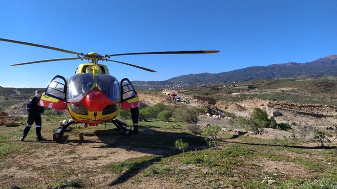 Helicóptero del SUC activado para un rescate en Granadilla