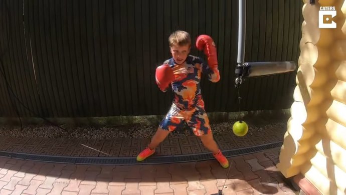 Nikita Kasyanov entrenando