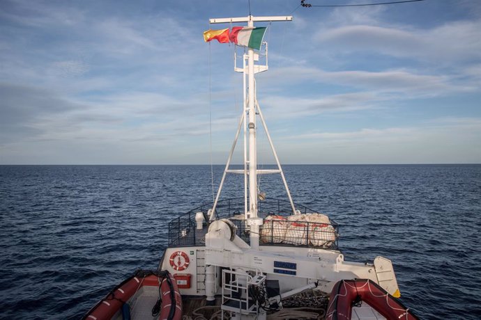 Simulación de rescate a bordo del 'Alan Kurdi' en Palermo