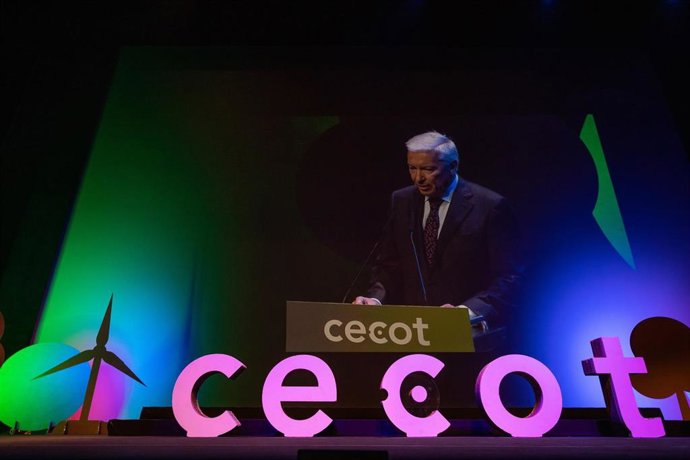 El presidente de Cecot, Antoni Abad, en la Nit de l'Empresari de Cecot.