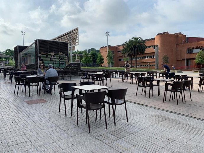 Terraza hostelera en Gijón (Archivo)