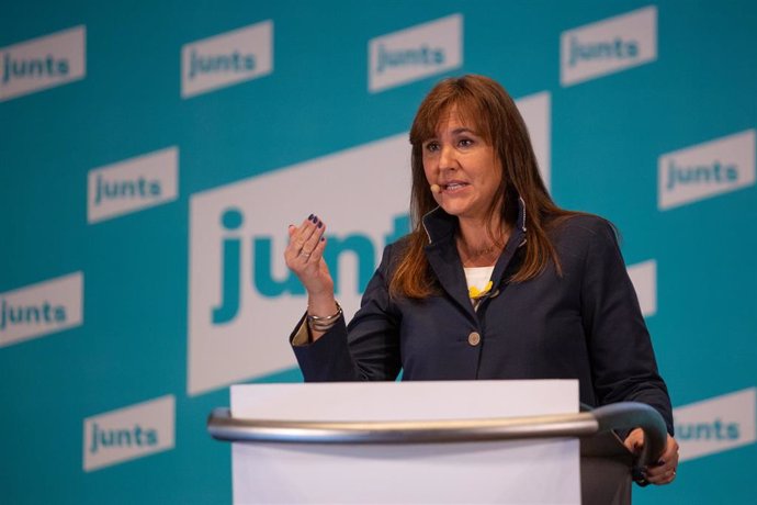 La candidata de Junts per Catalunya a la Presidencia de la Generalitat, Laura Borrs.