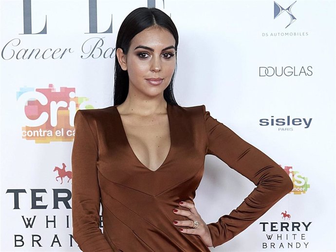 Model Georgina Rodriguez attends ELLE Charity Gala 2019 to raise funds for cancer at Intercontinental Hotel on May 30, 2019 in Madrid, Spain.