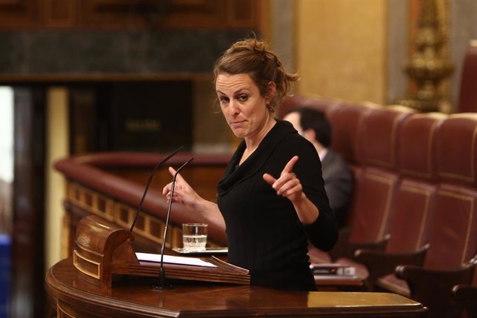 La diputada de la CUP al Congrés Mireia Vehí, en una sessió a la cambra baixa. Madrid (Espanya), 30 de novembre del 2020. 