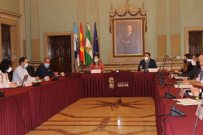 Reunión del Comité Local del Mundial de Bádminton de Huelva 2021.