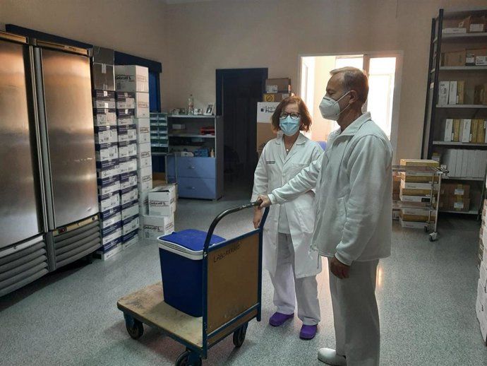 Recepción de la vacuna de Moderna en el Hospital de Crónicos y Larga Estancia de Sant Vicent del Raspeig