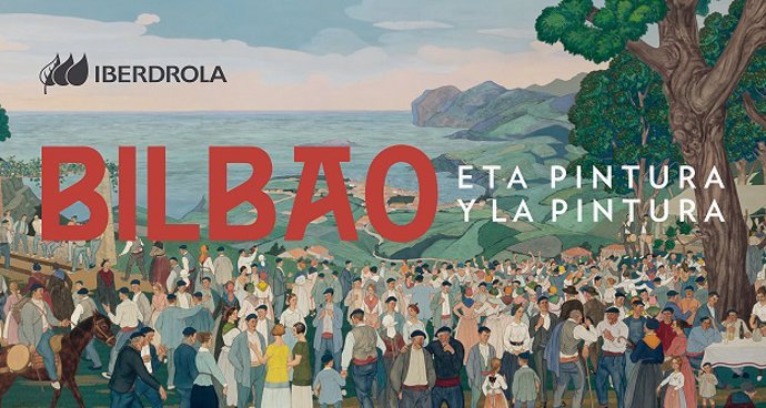 Cartel de la Exposición Bilbao y la pintura en el Guggenheim