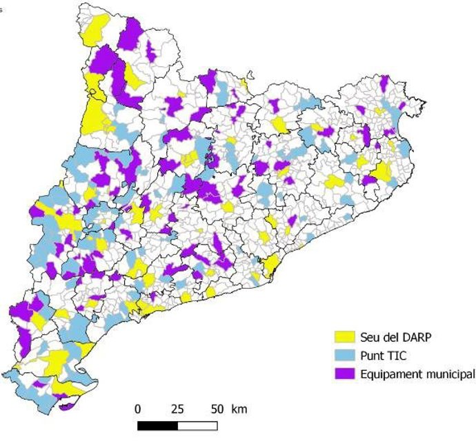 Puntos físicos en los que se podrá votar presencialmente.