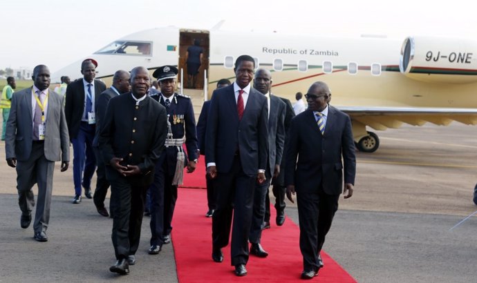 El presidente de Zambia, Edgar Lungu