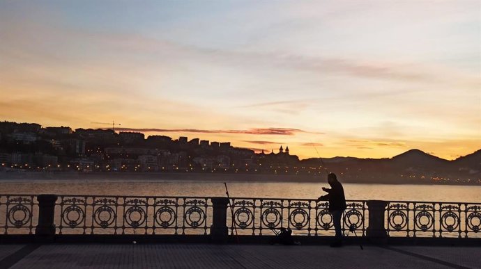 Imagen de la playa de La Concha (San Sebastián)