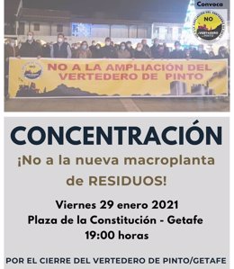 Convocan una concentración el día 29 contra las obras del vertedero de la Mancomunidad del Sur