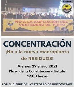 Convocan una concentración el día 29 contra las obras del vertedero de la Mancomunidad del Sur