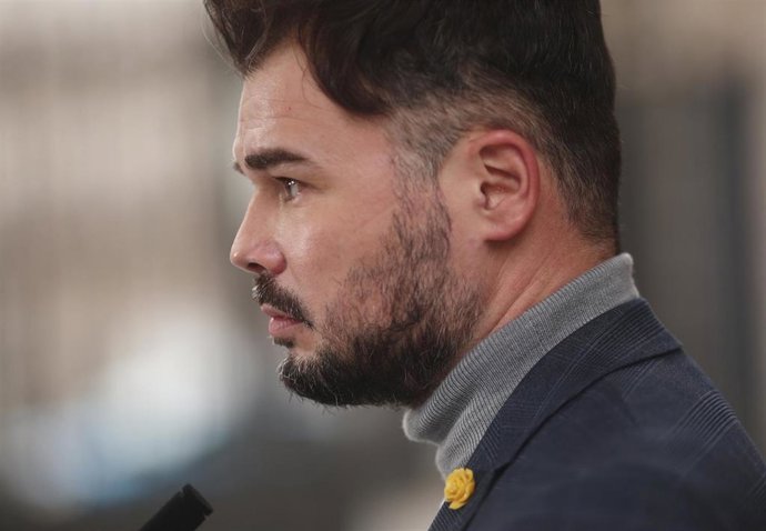 El portavoz de ERC en el Congreso, Gabriel Rufián