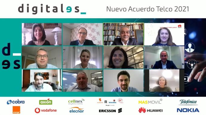 Operadores, suministradores e instaladores en la firma virtual del Acuerdo Estándar Formativo de Capacitación Telco 2021