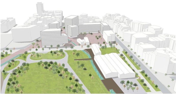 El ple de Barcelona aprova el pla urbanístic de la part nord de la plaa de les Glries