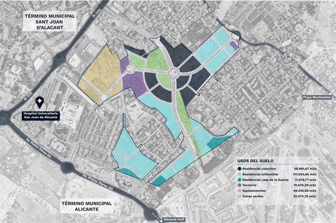 Radiografía del nuevo ámbito Nou Natareth de San Joan d' Alacant