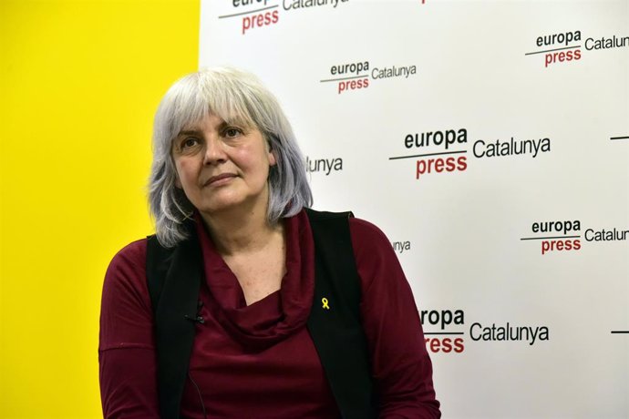La candidata de la CUP a la presidncia de la Generalitat, Dolors Sabater