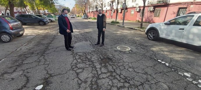 Estado de una de las calzadas de la ciudad