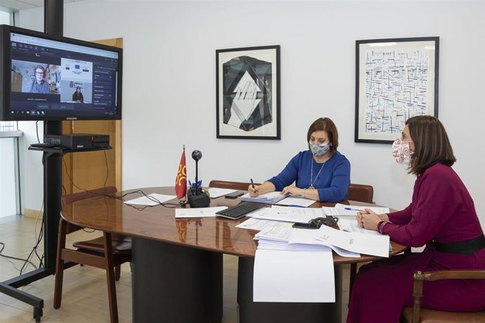 La Consejera De Acción Exterior, Paula Fernández, En Su Intervención En La Comisión De Recursos Naturales NAT Del Comité De Las Regiones Para Presentar Su Dictamen Sobre El Plan De Acción Atlántico 2.0