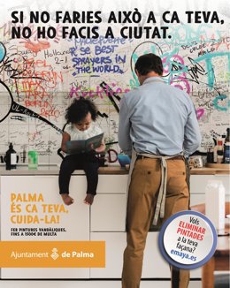 Palma lanza una campaña para poner freno a las pintadas vandálicas.
