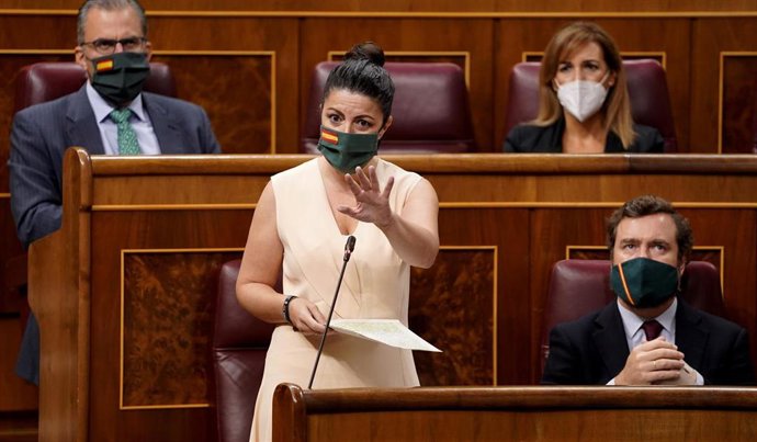 Macarena Olona e Iván Espinosa de los Monteros, en el Congreso