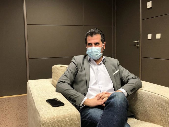 El secretario autonómico del PSOE, Luis Tudanca, en una entrevista a Europa Press