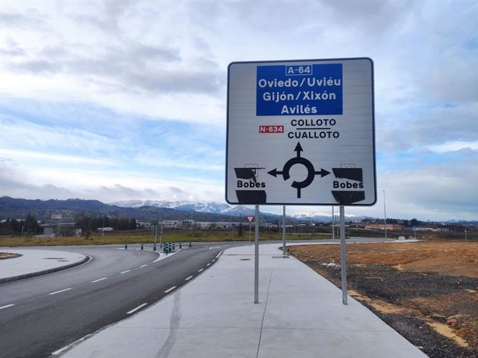 Urbanización en el polígono de Bobes, en Siero