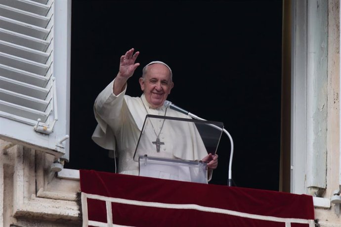 El Papa durante el rezo del Ángelus el pasado mes de noviembre