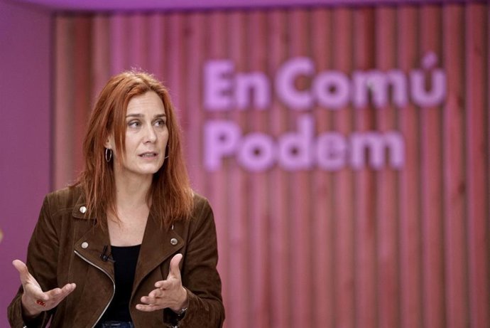 La candidata de los comuns a la Presidencia de la Generalitat, Jéssica Albiach