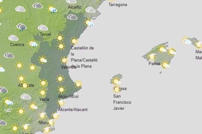 Predicción del tiempo de este sábado 30 de enero
