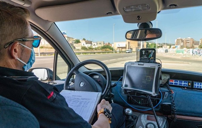 Control radar de tráfico de Policía Local de Cartagena