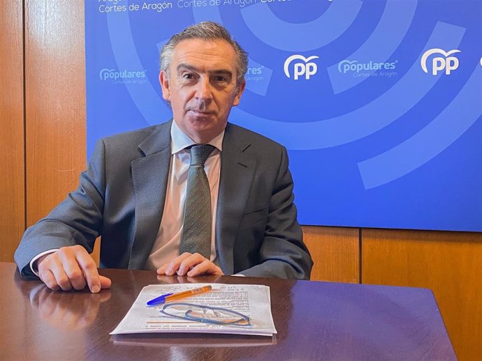 EL presidente del PP Aragón, Luis María Beamonte