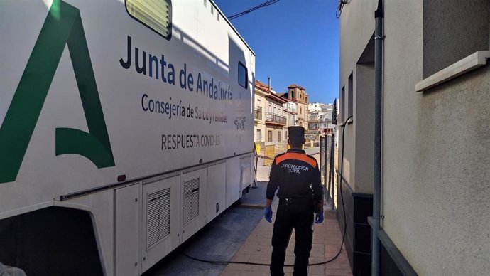 Cribados de covid-19 en Laujar de Andarax (Almería)