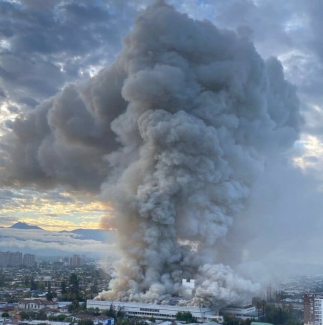 Incendi a l'hospital Sant Borja Arriaran