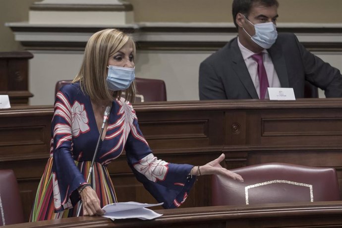 La portavoz del PP en el Parlamento de Canarias, María Australia Navarro
