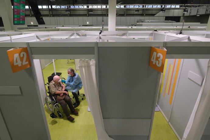 Centro de vacunación en Berlín