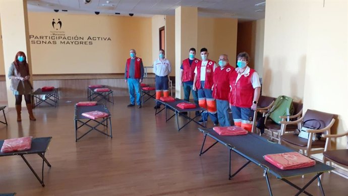 Alojamiento provisional de Cruz Roja en Maracena