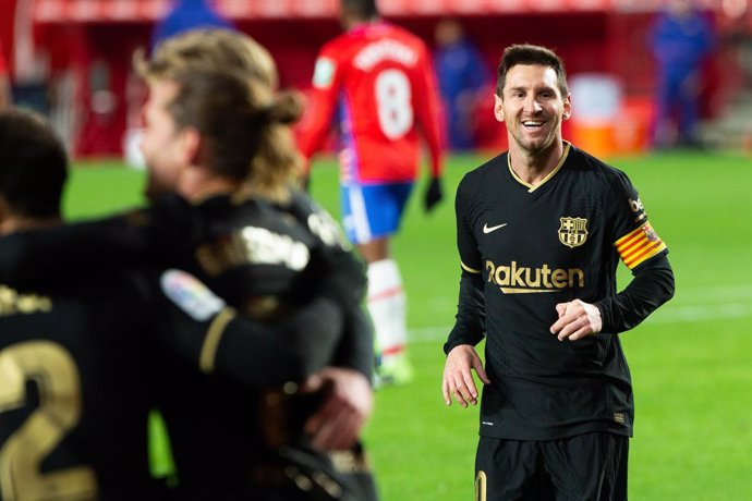 Leo Messi en un partit contra el Granada CF
