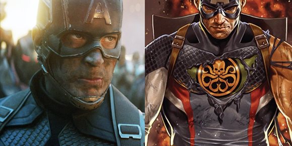 8. Chris Evans es Capitán América de HYDRA en Doctor Strange 2... en este brutal fan-art