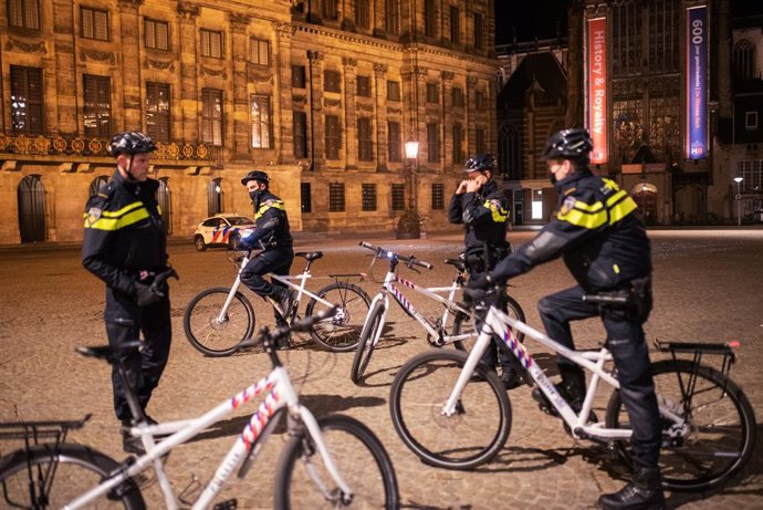 Policía en Ámsterdam