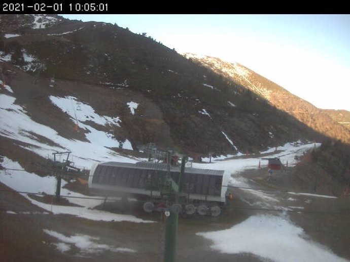 Imagen de esta mañana de la estación de esquí de Valdezcaray