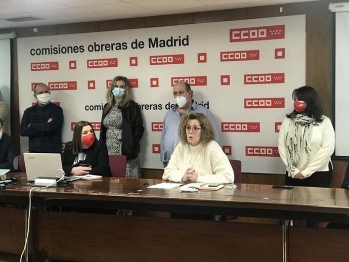 Paloma Vega presenta su candidatura a la Secretaría General de CCOO Madrid.